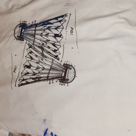 Badminton 🏸 Screen Printed Art Tee Size S Unisex - Picture 4 of 11